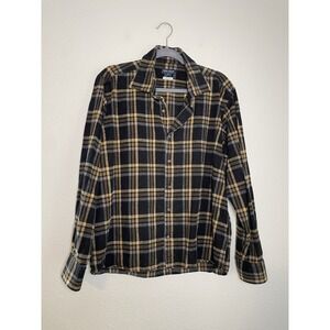 Peter Millar Crown Crafted Mens Japanese Flannel‎ Plaid Button Shirt Size XL